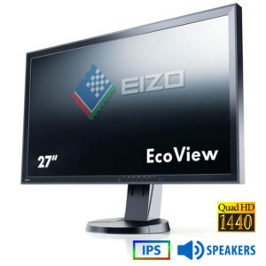 Used (A-) Monitor FlexScan EV2736W IPS LED/Eizo/27"QHD/2560x1440/Wide/Black/w/Speakers/Grade A-/DVI-