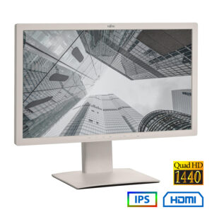 Used (A-) Monitor P27T-6 IPS LED/Fujitsu/27"QHD/2560x1440/Wide/White/w/Speakers/Grade A-/D-SUB & DVI