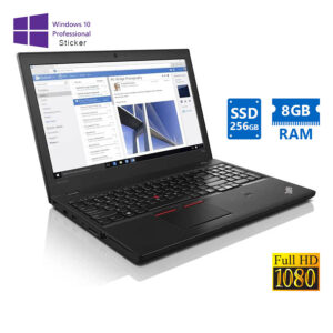 Lenovo ThinkPad T560 i5-6300U/15.6"FHD/8GB DDR3/256GB SSD/No ODD/10P Grade A Refurbished Laptop