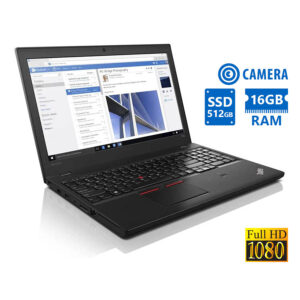 Lenovo ThinkPad T560 i7-6600U/15.6"FHD/16GB DDR3/512GB SSD/DVD/Camera/10P Grade A Refurbished Laptop