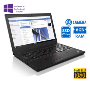 Lenovo ThinkPad T560 i5-6300U/15.6"FHD/8GB DDR3/256GB SSD/No ODD/Camera/10P Grade A Refurbished Lapt